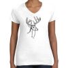 Women's Fine Jersey V-Neck Tee Thumbnail