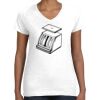 Women's Fine Jersey V-Neck Tee Thumbnail